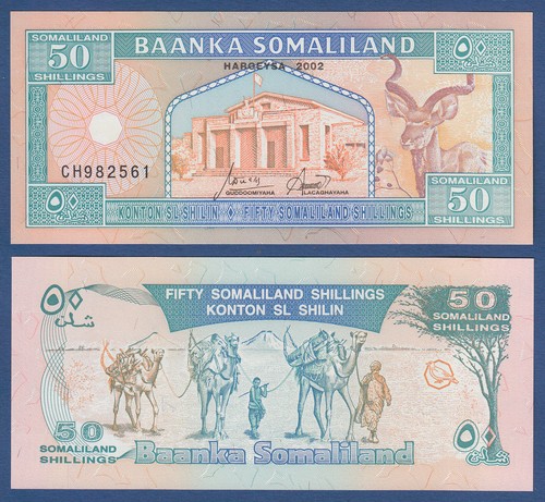 Somaliland scellini 2002 - somaliland, 50