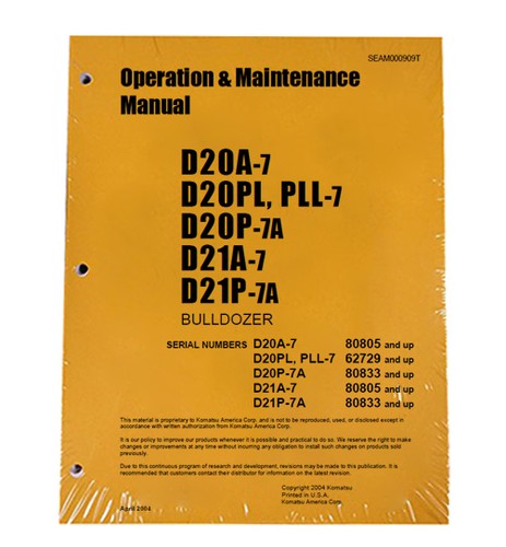 Komatsu d20a d20pl - komatsu, d20a-7